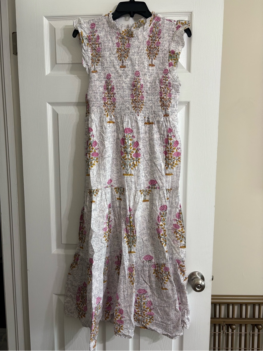 THML NWT Flower Power Smocked Floral Tiered Dress XS